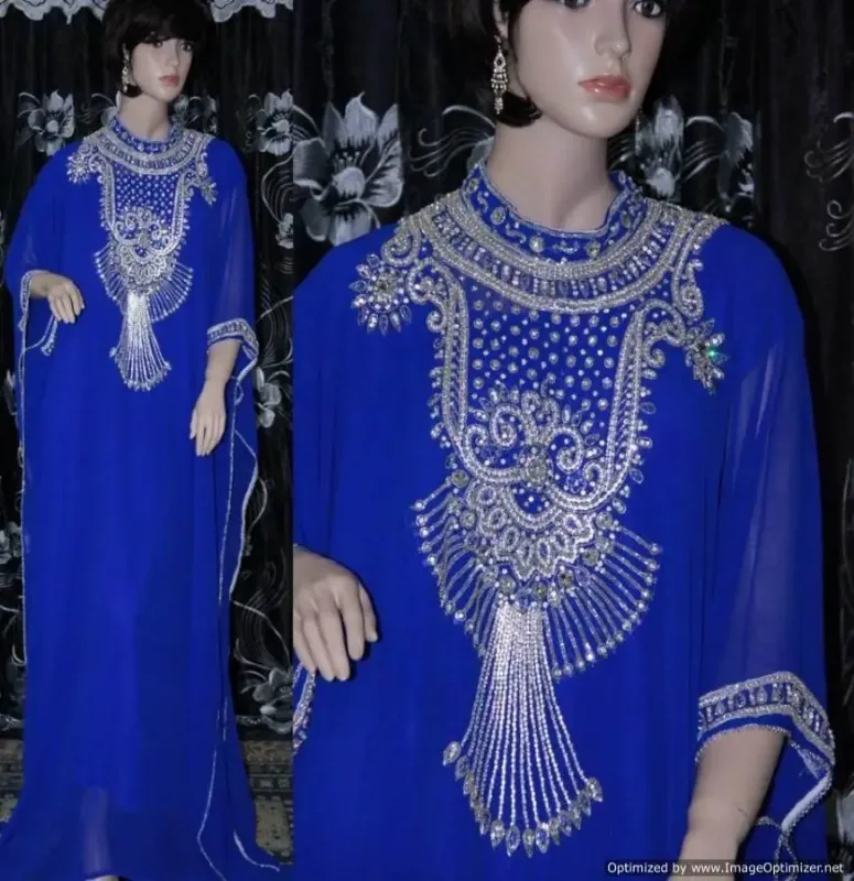 Picture of Radhe Designer Purple Georgette Kaftan Dress for Women - F6568