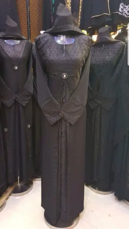 Picture of Radhe Designer Black Georgette Kaftan Dress for Women - F6611