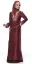 Picture of Multicolor Georgette Modest Dress for Women - Geometric Print Soft Flowing Style