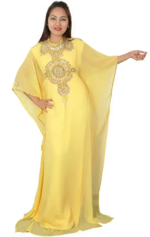 Picture of Radhe Designer Multicolor Georgette Kaftan Dress for Women - F6621