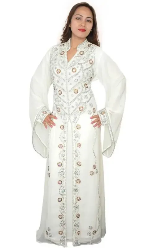 Picture of Radhe Designer Black Georgette Kaftan Dress for Women - F6628