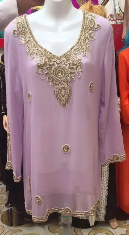 Picture of Radhe Designer Multicolor Georgette Kaftan Dress for Women - F6655