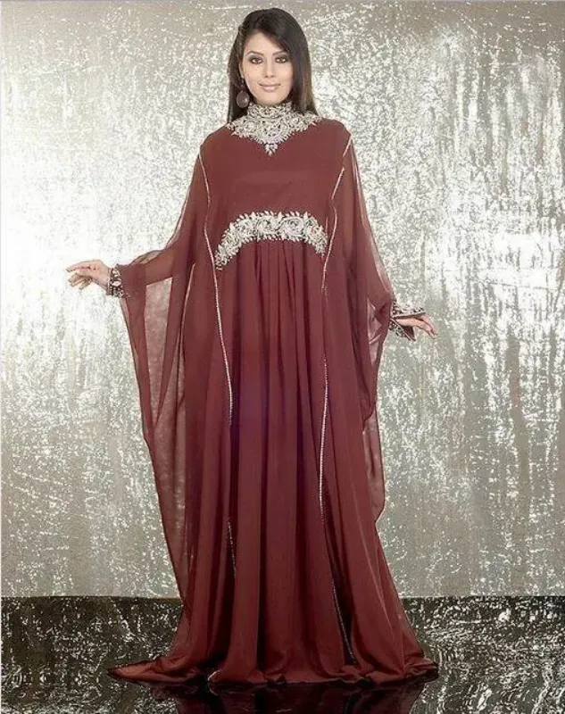 Picture of Radhe Designer Purple Georgette Kaftan Dress for Women - F6653