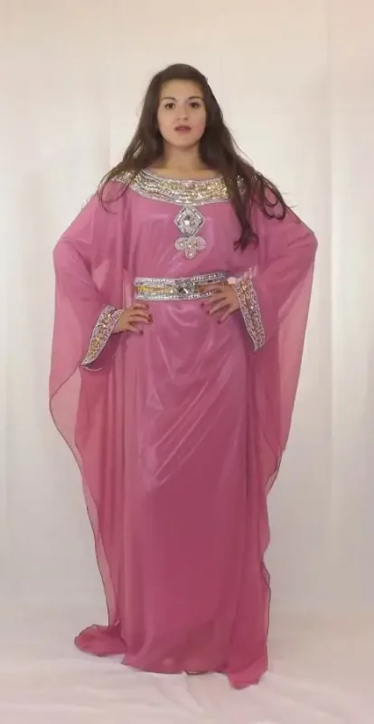 Picture of Radhe Designer Multicolor Georgette Kaftan Dress for Women - F6657