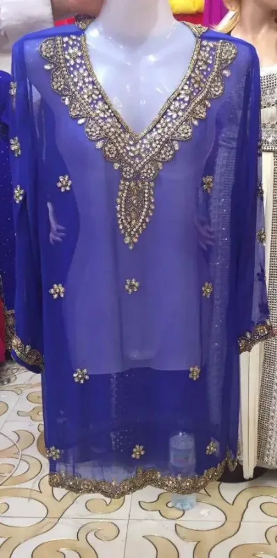 Picture of Radhe Designer Multicolor Georgette Kaftan Dress for Women - F6677
