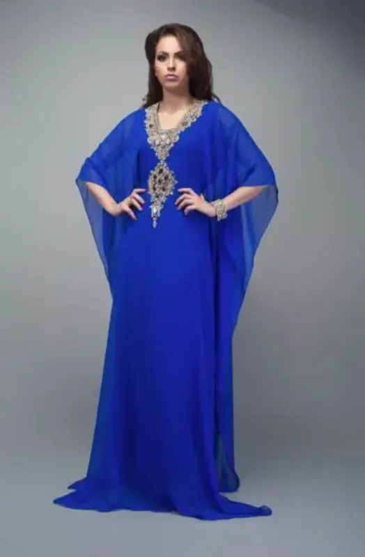 Picture of Radhe Designer Yellow Georgette Kaftan Dress for Women - F6680
