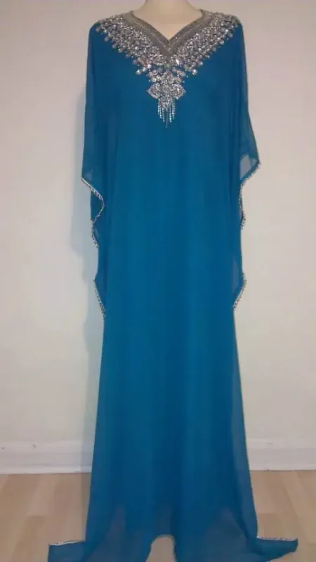 Picture of Radhe Designer Purple Georgette Kaftan Dress for Women - F6704