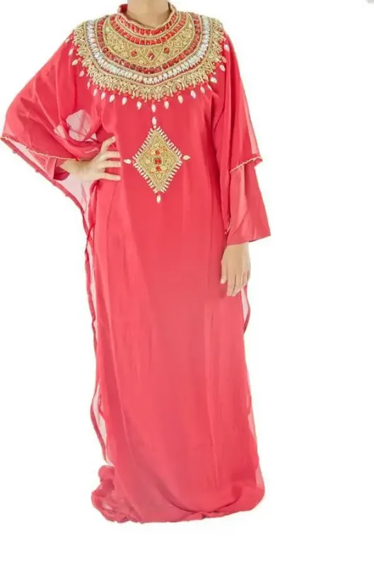 Picture of Radhe Designer Black Georgette Kaftan Dress for Women - F6564