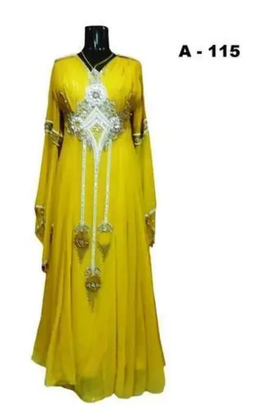 Picture of Radhe Designer Multicolor Georgette Kaftan Dress for Women - F10379