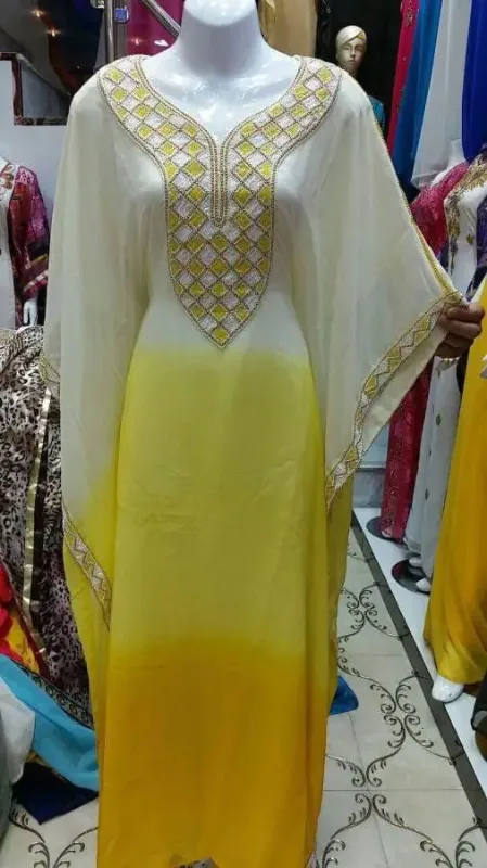 Picture of Radhe Designer Multicolor Georgette Kaftan Dress for Women - F1920