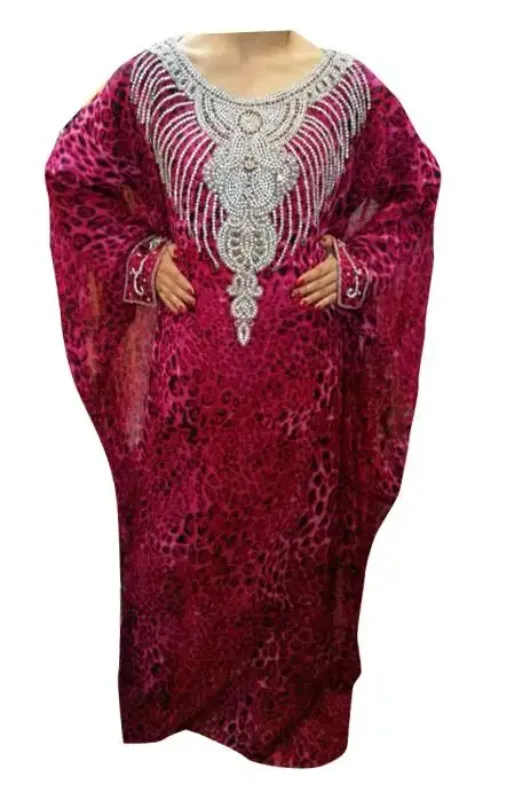 Picture of Radhe Designer Multicolor Georgette Kaftan Dress for Women - F10008