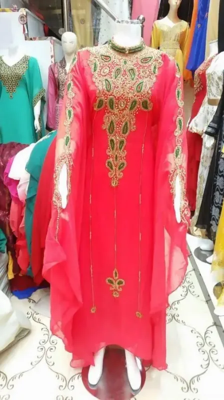 Picture of Radhe Designer Multicolor Georgette Kaftan Dress for Women - F1621