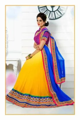 Picture of modest maxi gown choli dress,indian lehengachaniya chol