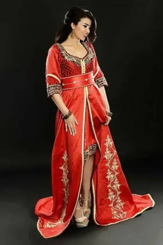 Picture of Radhe Designer Multicolor Georgette Kaftan Dress for Women - F6707