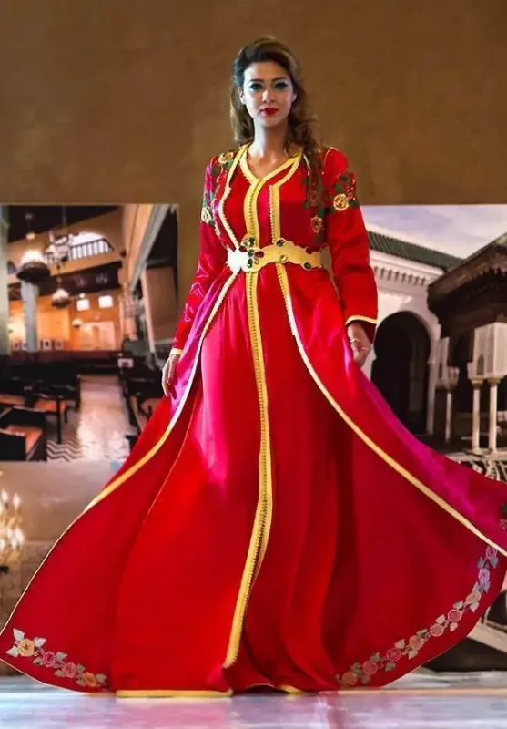 Picture of Radhe Designer Multicolor Georgette Kaftan Dress for Women - F6727