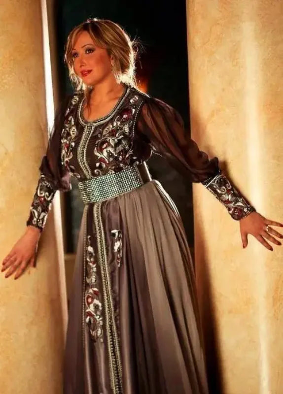 Picture of Radhe Designer Multicolor Georgette Kaftan Dress for Women - F6726