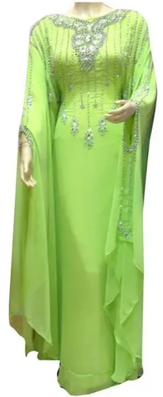 Picture of Radhe Designer Black Georgette Kaftan Dress for Women - F6634