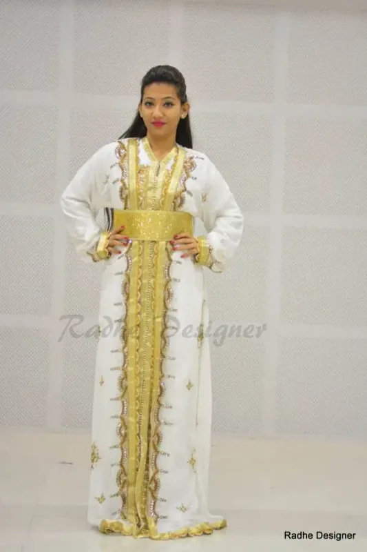 Picture of Radhe Designer Multicolor Georgette Kaftan Dress for Women - Y468