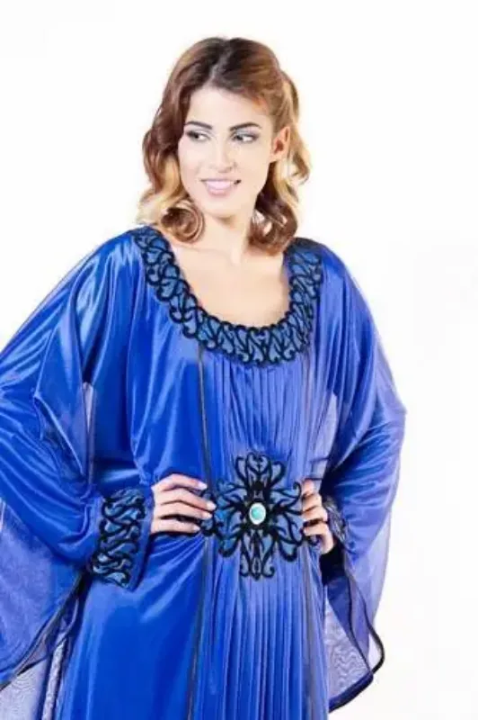 Picture of Radhe Designer Black Georgette Kaftan Dress for Women - F10691