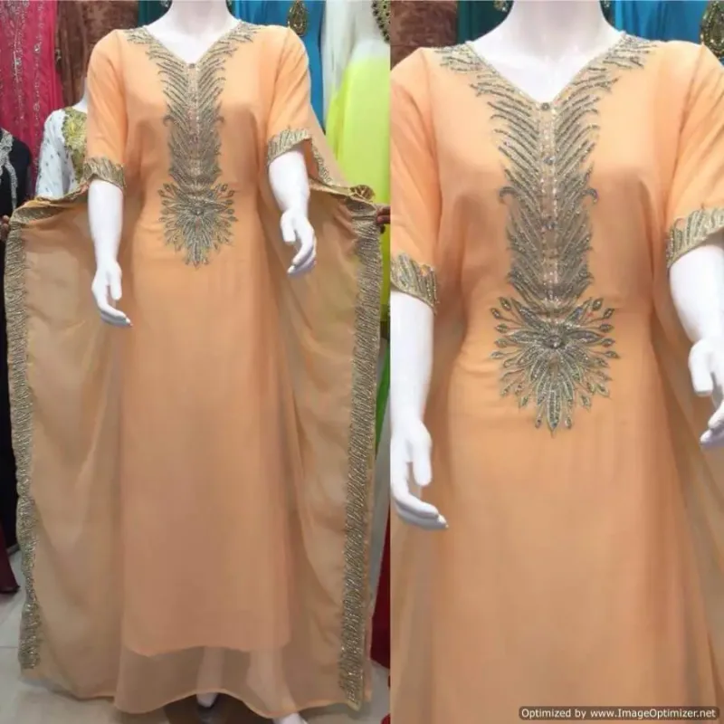 Picture of Radhe Designer Blue Georgette Kaftan Dress for Women - F2304
