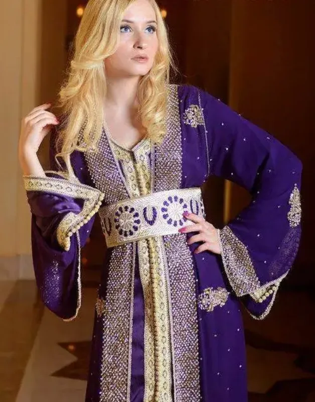 Picture of Radhe Designer Multicolor Georgette Kaftan Dress for Women - F10378
