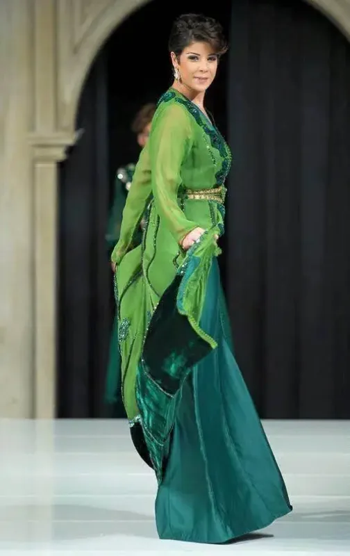 Picture of Radhe Designer Multicolor Georgette Kaftan Dress for Women - F10171