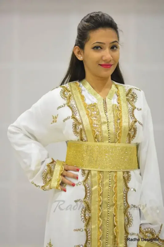 Picture of Radhe Designer Multicolor Georgette Kaftan Dress for Women - Y538
