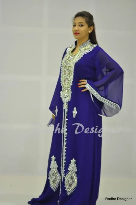 Picture of Radhe Designer Pink Cotton Kaftan Dress for Women - Y412