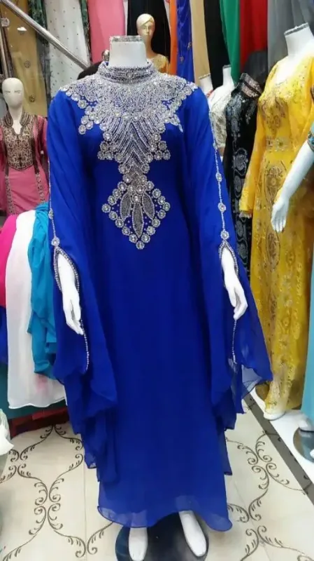 Picture of Radhe Designer Black Georgette Kaftan Dress for Women - F1747
