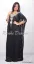 Picture of White Georgette Farasha Dress for Women - Flared Soft Fabric Look