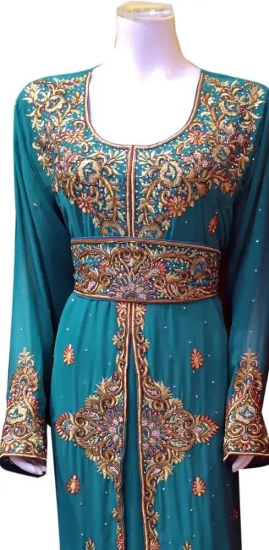 Picture of Radhe Designer Multicolor Georgette Kaftan Dress for Women - F1622