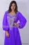 Picture of Black Georgette Kaftan Dress for Women - Printed Modern Party Style