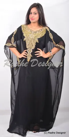 Picture of dubai kaftan georgette kaftan dress abaya jilbab long 