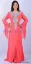Picture of Black Georgette Farasha Dress for Women - Layered Gathered Waist Style