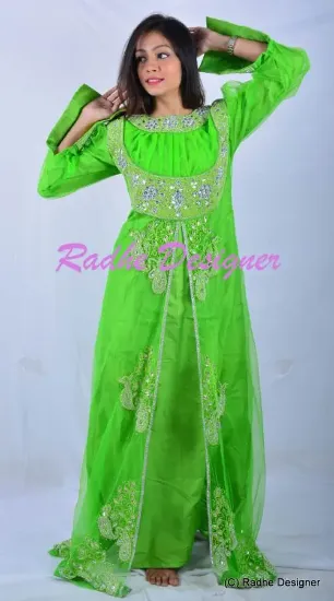 Picture of Dubai Kaftan Moroccan Jilbab Arabian Fill Length Design