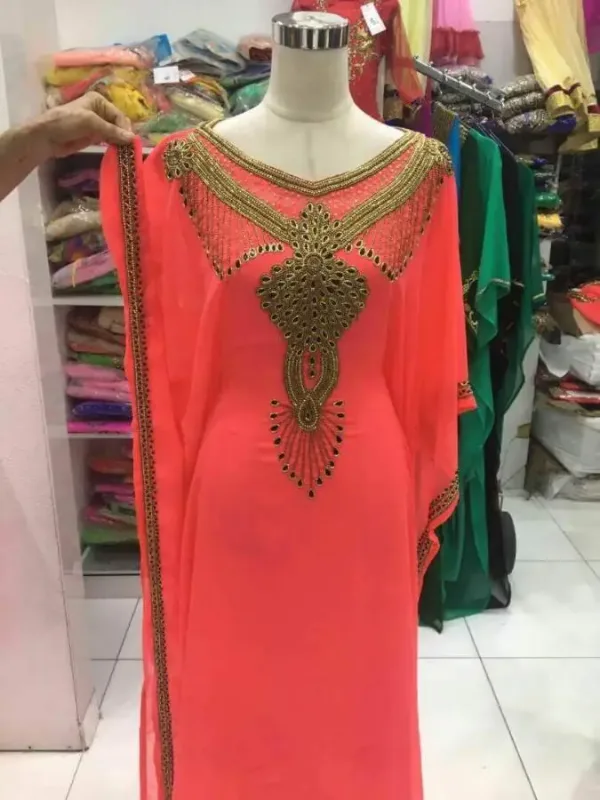 Picture of Radhe Designer Multicolor Georgette Kaftan Dress for Women - F1643