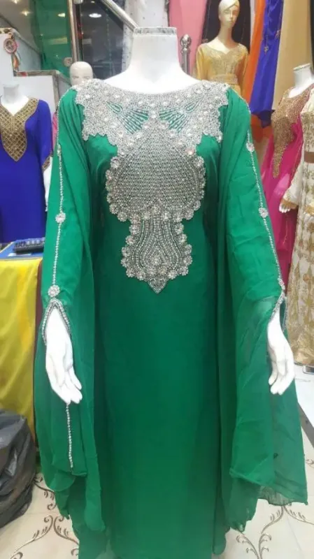 Picture of Radhe Designer Multicolor Georgette Kaftan Dress for Women - F1910