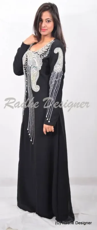 Picture of Radhe Designer Multicolor Georgette Kaftan Dress for Women - Y286