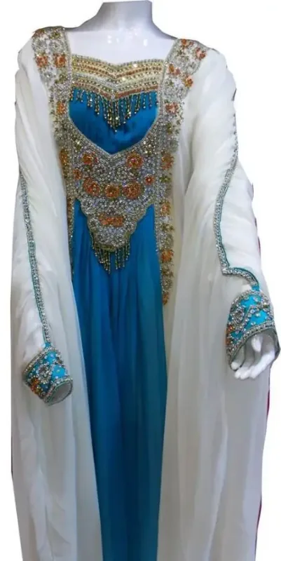 Picture of Radhe Designer Black Georgette Kaftan Dress for Women - F10000