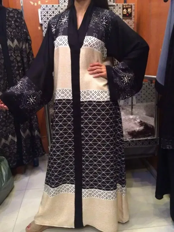 Picture of Radhe Designer Black Georgette Kaftan Dress for Women - F1443