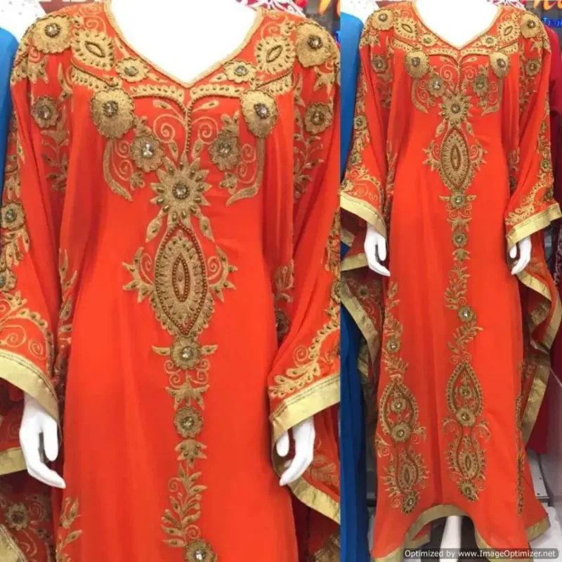 Picture of Radhe Designer Black Georgette Kaftan Dress for Women - F2209