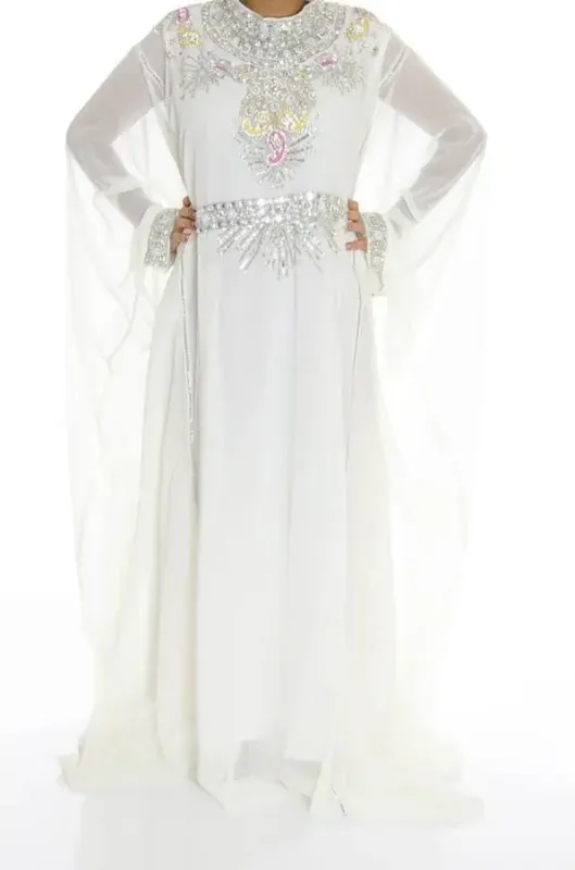 Picture of Radhe Designer Pink Cotton Kaftan Dress for Women - F10594