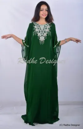 Picture of dubai moroccan caftan jalabiya takshita beach style par