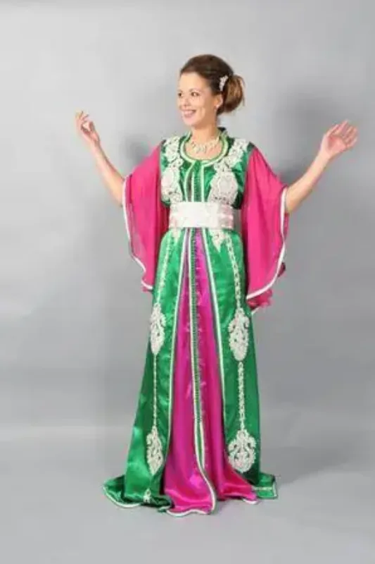 Picture of Radhe Designer Multicolor Georgette Kaftan Dress for Women - F10413