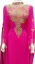 Picture of Multicolor Georgette Kaftan Dress for Women - Thread Work Chic Modest Style