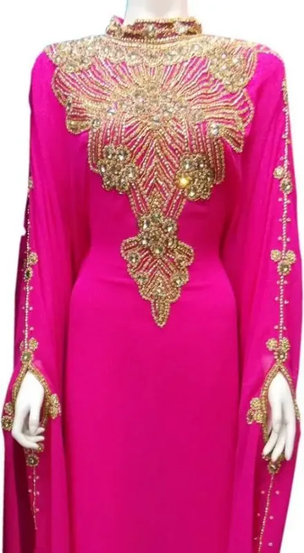 Picture of Radhe Designer Multicolor Georgette Kaftan Dress for Women - F10107