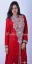 Picture of Yellow Georgette Kaftan Dress for Women - Foil Print Festive Wear Look