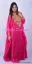Picture of Multicolor Georgette Kaftan Dress for Women - Mirror Work Traditional Occasion Style