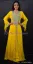 Picture of Yellow Georgette Kaftan Dress for Women - Beaded Chic Modest Style