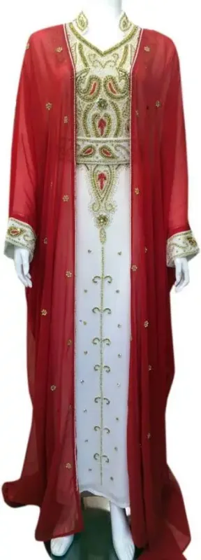 Picture of Radhe Designer Yellow Georgette Kaftan Dress for Women - F1744